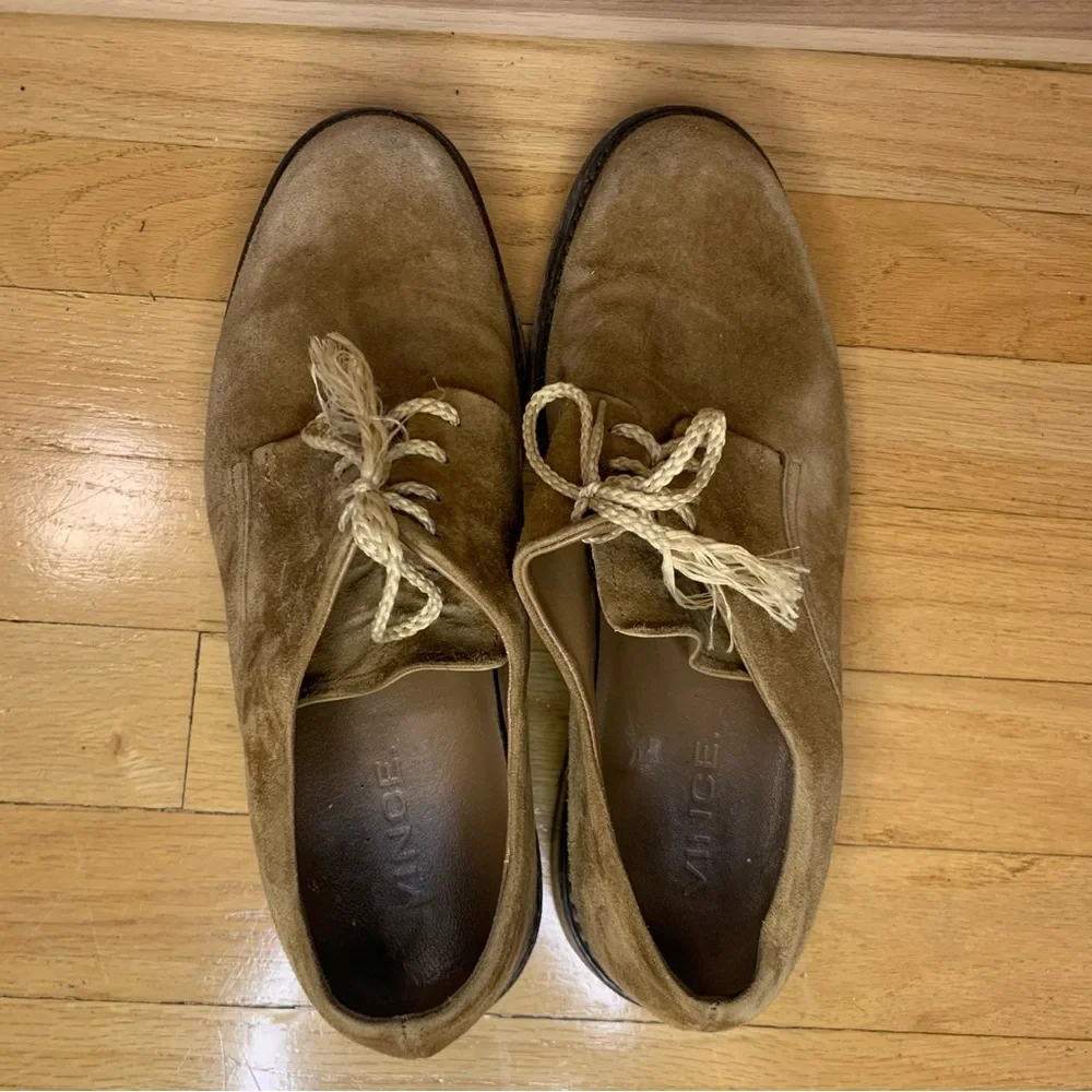 Vince Davies Leather Derby Shoes in Brown - Size 8 - Picture 6 of 10